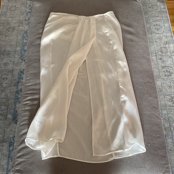 Zara Satin Effect Draped Skirt - Picture 4 of 6